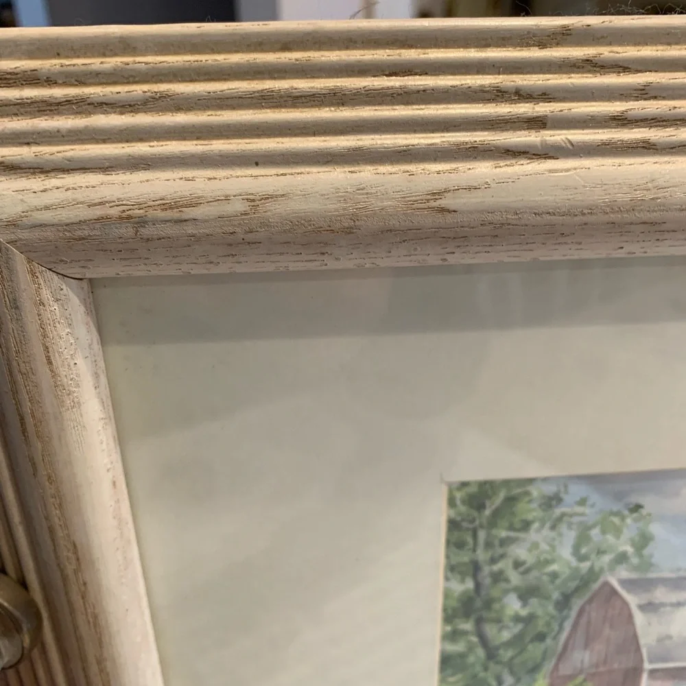Vintage Picture Frame Tray with Handles